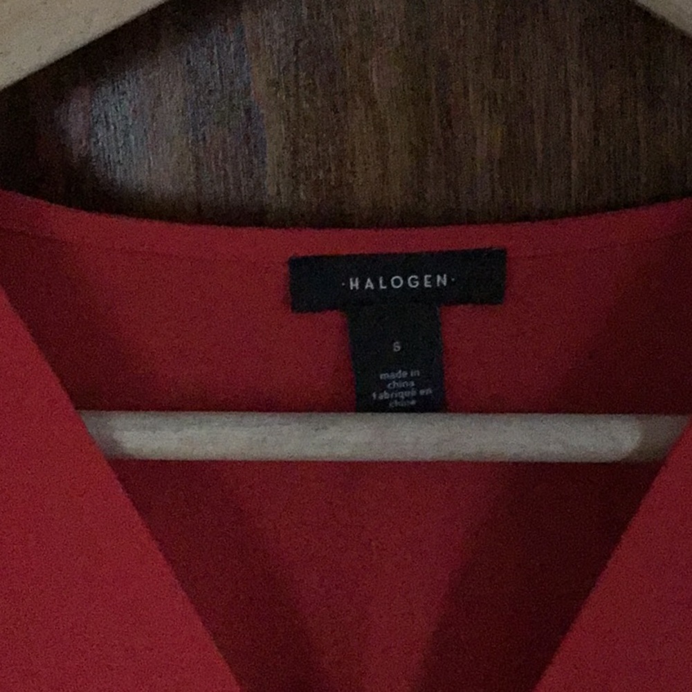 Vneck red dress
